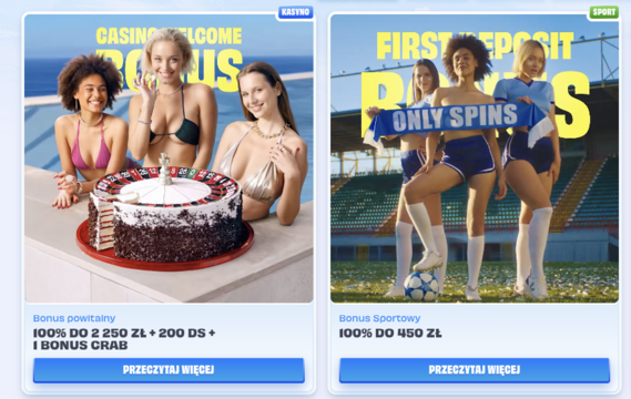 Bonusy w kasynie OnlySpins
